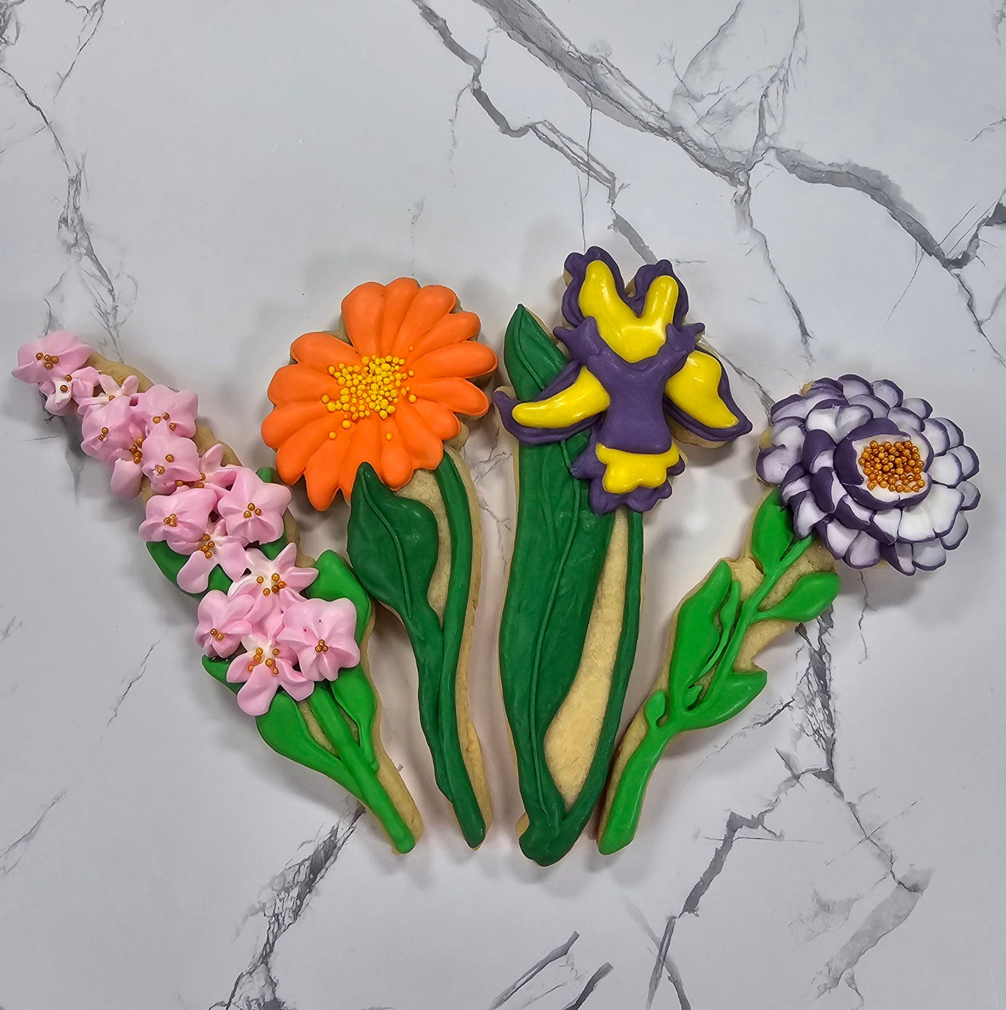 Spring Flower Cookie Bouquet