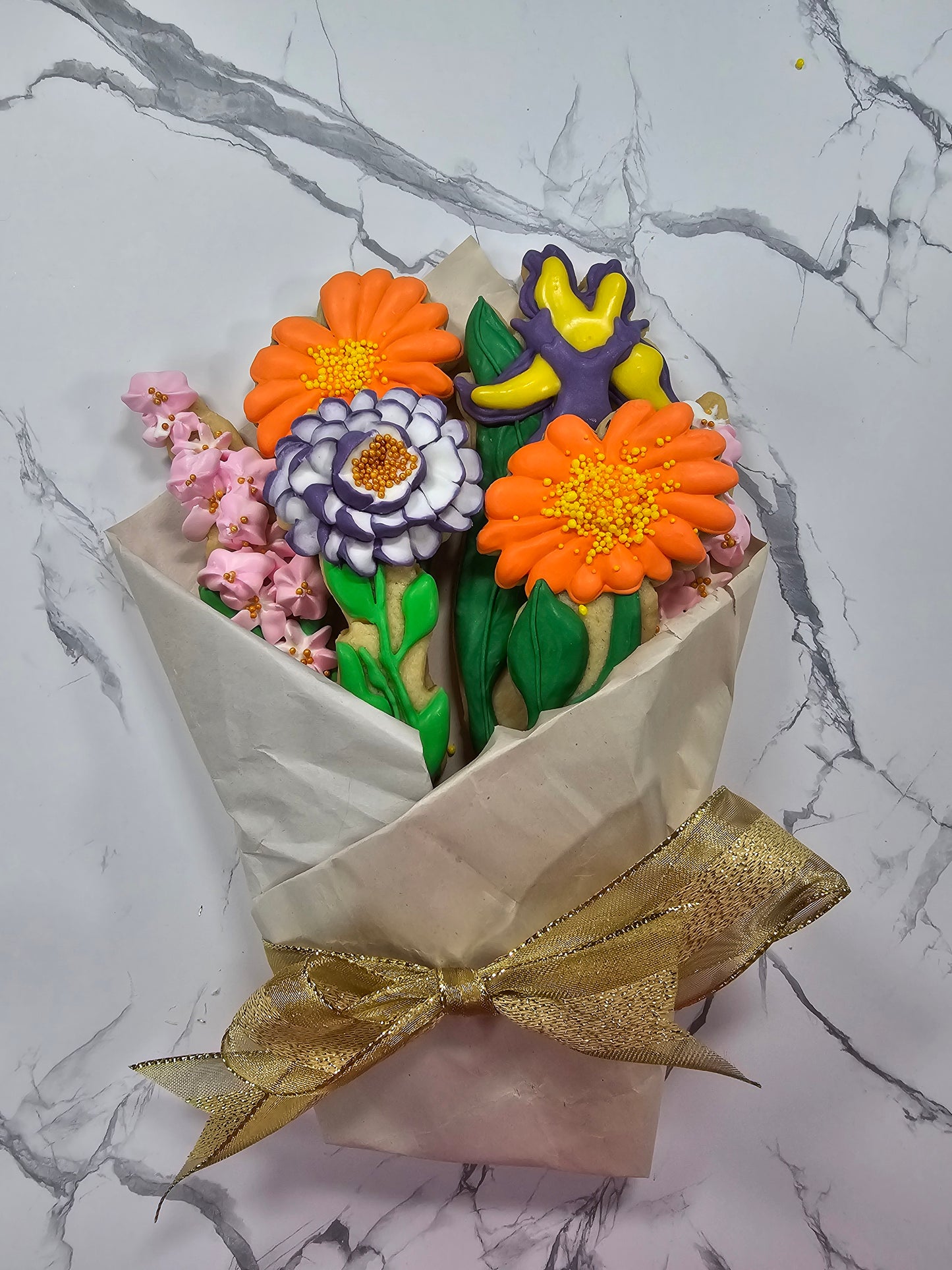 Spring Flower Cookie Bouquet